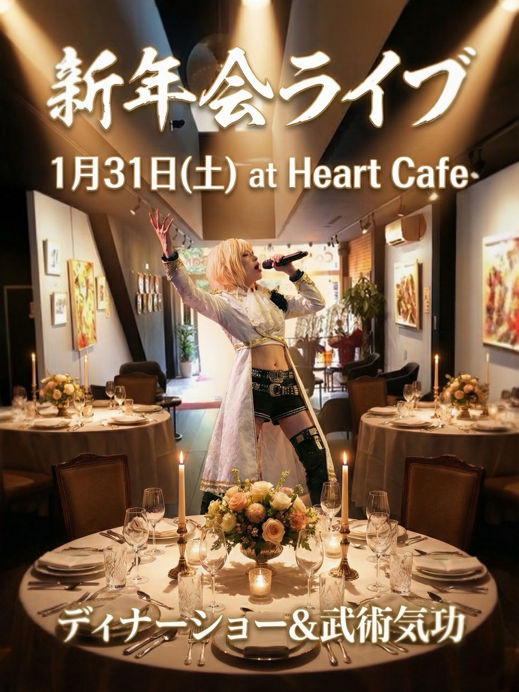 新年会ライブフライヤー